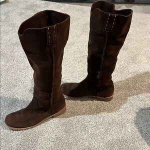 Sundance Suede Leather Chocolate Brown Slouch Explorer Boots size 38 7.5-8